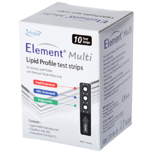 Тест-смужки для визначення Ліпідного профілю ELEMENT Multi, №5